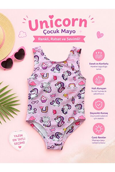 Bilge Trend Costum de baie pentru piscină cu imprimeu digital pentru fete