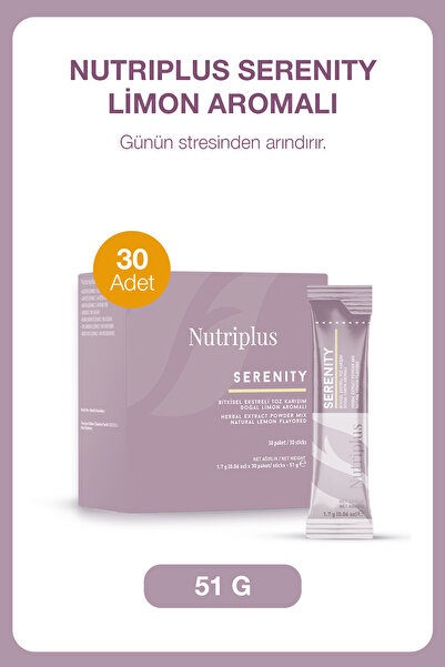 Farmasi Nutriplus Serenity Limon Aromalı İçecek Tozu 30 Adet | Şekersiz Tatla...