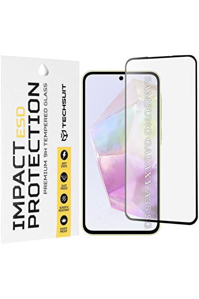 Techsuit Folie pentru Samsung Galaxy A35 5G / A55 5G / M35 - Sticlă ESD - Negru