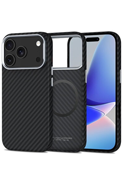 Tech-Protect HusДѓ Ion Carbon MagSafe pentru iPhone 17 Pro, finisaj carbon, n...