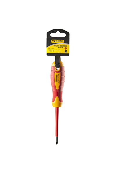 Top Master Pro Изолирана отвертка Phillips 1000V Ph1x 80mm CR-V TMP