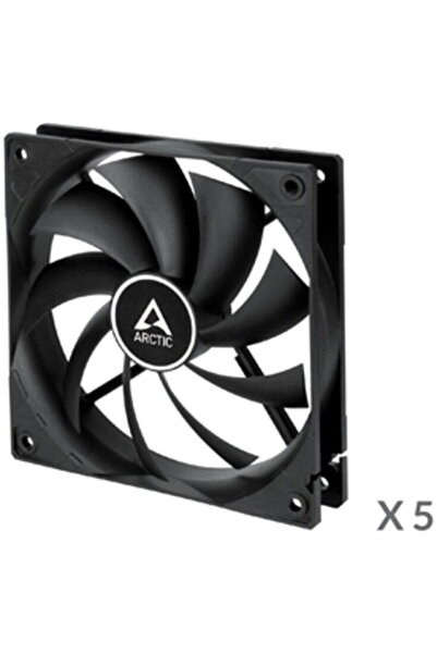 Arctic PC, F12 PWM PST (Negru) - Pachet de 5