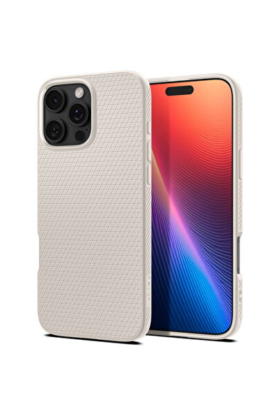 Spigen Husă pentru iPhone 16 Pro Max - Liquid Air - Titanium