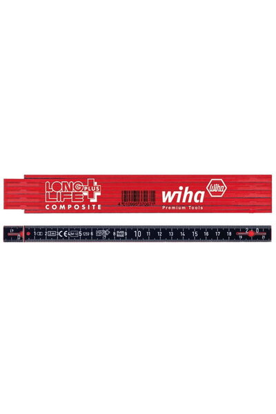 wiha Adjustable 2 m fiberglass ruler