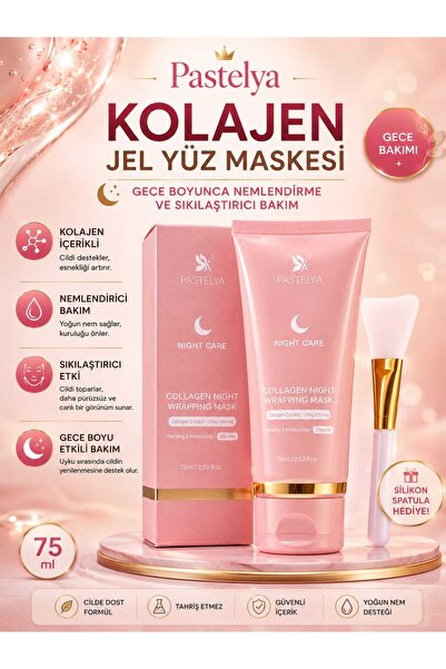 Pastelya 2 Adet Soyulabilir Kolajen Jel Yüz Maskesi – Cam Gibi Parlak Ve Canl...