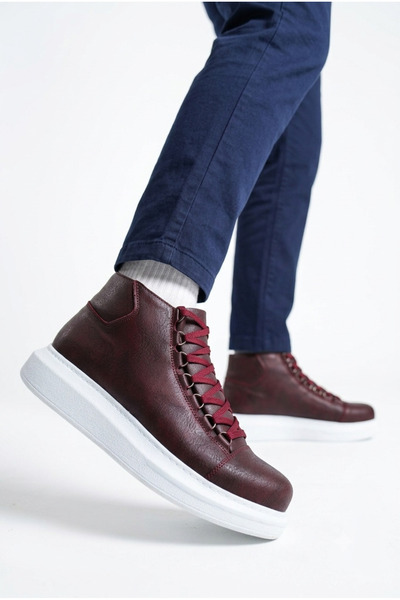 Zerenyus Ανδρικές μπότες Roma 258 Premium Quality Lace-Up Claret Red