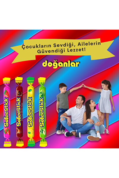 DOĞANLAR GIDA STICK KARIŞIK MEYVE AROMALI YUMUŞAK ŞEKER 1 KG (SOFEESTICK) HEL...