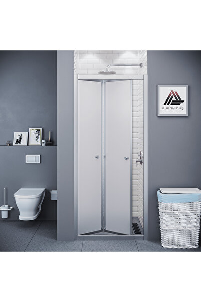 Kupon Duş Vesta D500 Katlanır Duşakabin Parlak Profil Kumlu Cam H: 190 cm