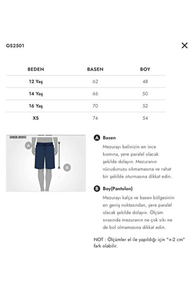 Marina Erkek Garson Çocuk Yüzme Şortu – Saks Mavi Su İtici – GS2505