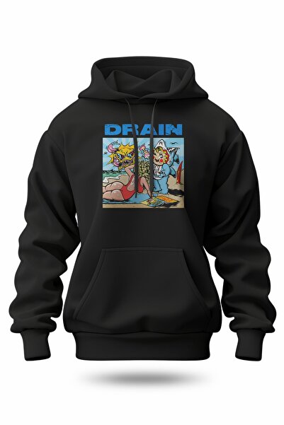 buzagi tasarım ürünleri سويت شيرت بطباعة رقمية من Drain للجنسين