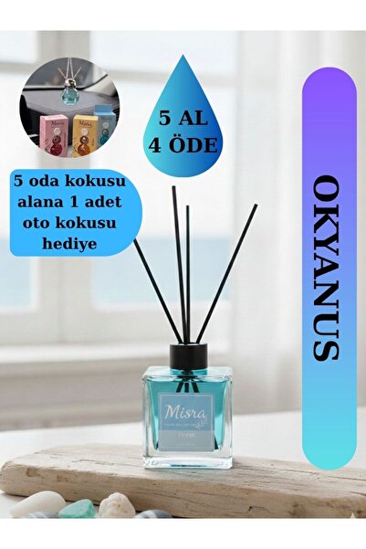 misra home collection 100ML Okyanus Kokusu Çubuklu Oda Kokusu Dolap Banyo Ev ...