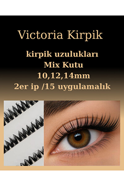 Genel Markalar Victoria ipli kirpik mix kutu takma kirpik express kirpik