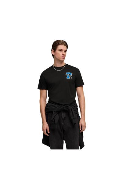 Puma 691776-01 Tricou grafic pentru bărbați, negru