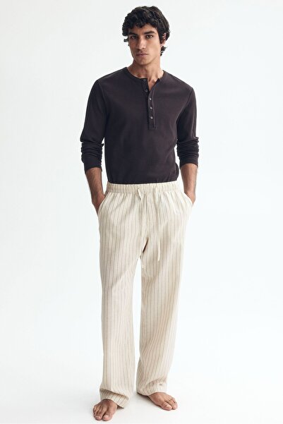 H&M Keten Karışımlı Pantolon Relaxed Fit