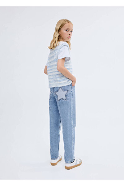 MANGO Kids Διακοσμητικό τζιν με σκισίματα