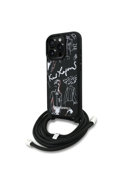 Karl Lagerfeld Husa pentru iPhone 16 Pro - Saffiano MagSafe Crossbody (KLHCP1...