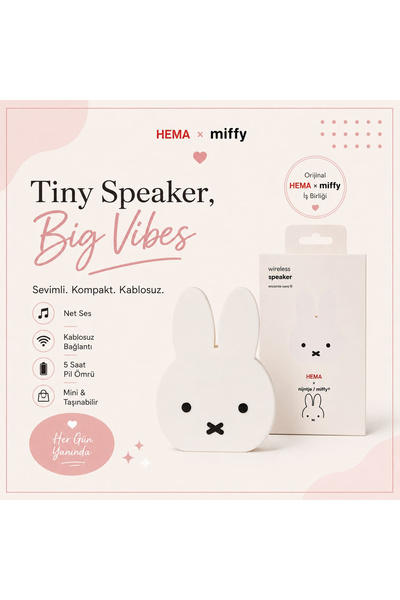 HEMA Orijinal x Miffy Bluetooth Hoparlör