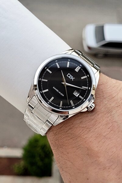 Daniel Klein Kadranı Black Kordonu Silver Renk 42,5 Mm 24 Ay Garantili Erkek ...