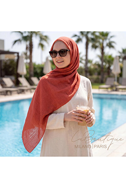 LA BOUTIQUE شال هيربال العشبي بورغونيا
