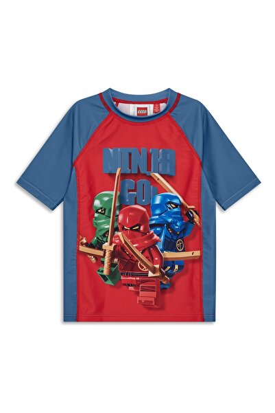 Lego Wear Tricou de înot pentru băieți cu UPF 40+ LEGOWEAR LWAIKO 307 Albastru
