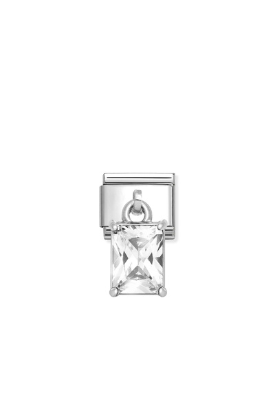 NOMİNATİON Composable Classic Dekoratif Charm - Charm Kübik Zirkon - Beyaz ba...
