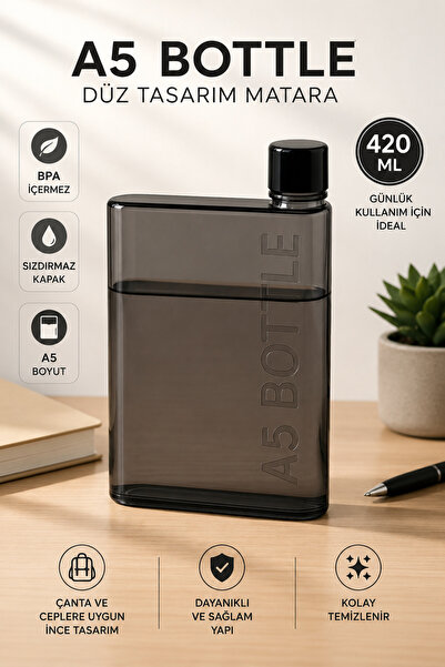 NY HOME A5 İçecek Matarası ANTRASİT 430 ML
