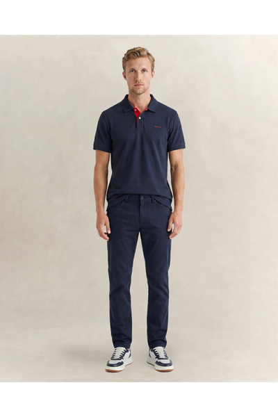 Gant Erkek Lacivert Slim Fit Pantolon
