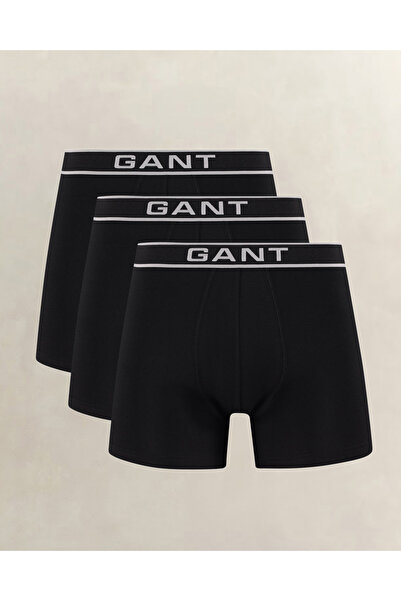Gant Erkek Siyah Düz Boxer