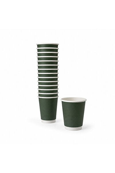 Sunpak Double-Wall Paper Coffee Cups – 8 oz (240ml) – Pack of 20 Cups – Therm...