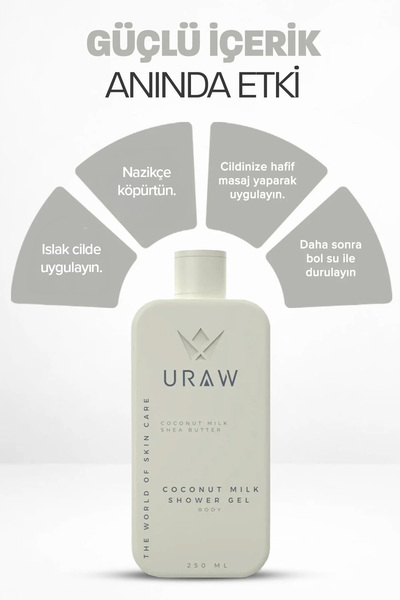 Uraw Coconut Shower Gel |   Supportive Cleansing for Purifying & Revitalizing the Skin 250 ml