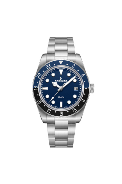 Tornado LUMINA DATE JUST Men's Analog Blue Dial Watch - T24006-SBSN