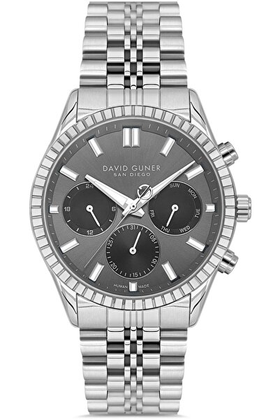 DAVID GUNER Dg-9128Ga-A9 Functions Active Calendar 3 Atm Water Resistant Meta...