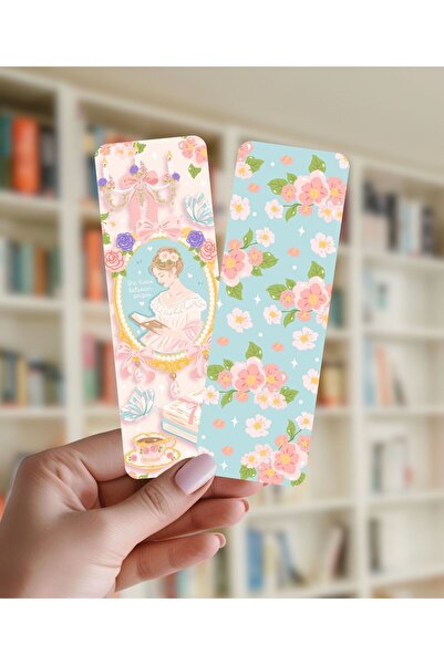 Flurina Studio Çift Taraflı Kitap Ayracı No:025 - Blossom Reader