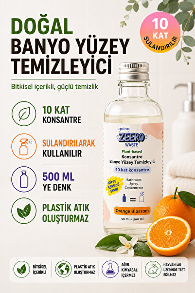Going Zeero Banyo Temizleme Spreyi - Süper Konsantre - Lime & Okaliptüs Banyo...