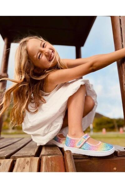 YoYo Junior Shiny Barefoot Girls' Ballerinas