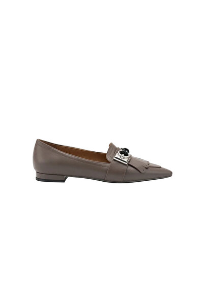 Frau Women's / Girls' Ballerinas 63N1 Nappa Asfalto (Grey)