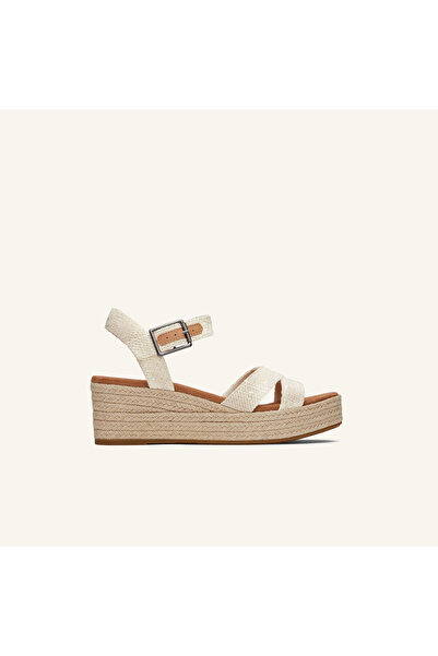 Toms أحذية نسائية / صنادل للفتيات 10020749 10020758 أودري بخطوط كتان معدنية