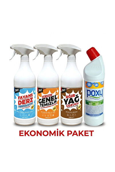 Poxy Genel Temizlik, Fayans Temizleyici ,Wc Tuvalet Jel Temizliği, Ağır Yağ Ç...