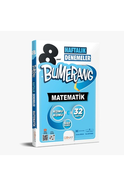 Günay Yayınları GÜNAY YAYINCILIK 8. SINIF BUMERANG MATEMATİK 32 HAFTALIK DENEMELER (GÜNCEL MÜFREDAT)