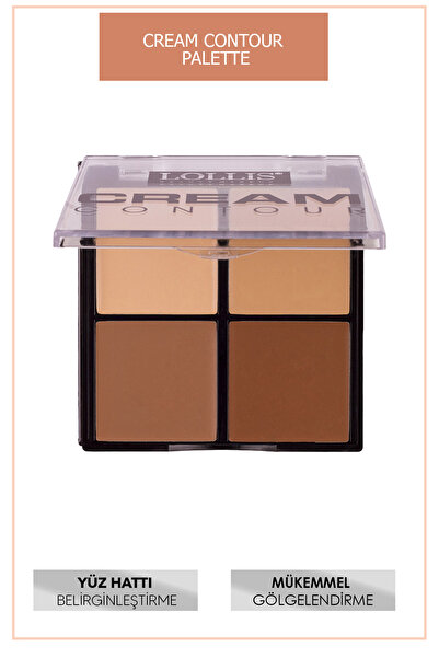 Lollis Cream Contour Palette Krem Kontur Paleti 4 Renk 01