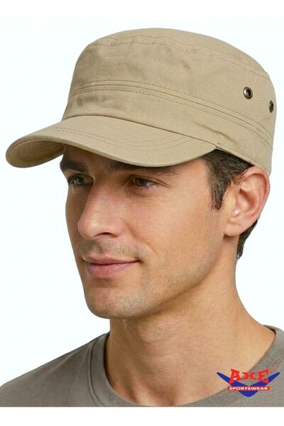 AXE SPORTSWEAR Yazlık Camel Renk Arkası Cırtlı Ayarlanabilir Castro Cap Kep A...