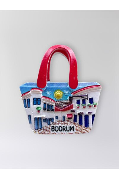 Mundy BODRUM Temalı Kabartmalı Polyester Magnet. 7,5cm x 8,5cm.