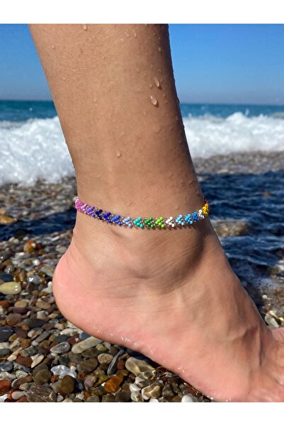 Beykan handmade Gökkuşağı Halhal