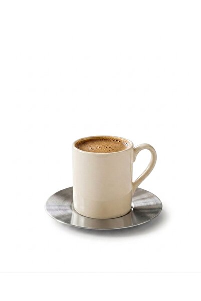 Arsel Nord Sade Stainless Steel Matte (Scots) Round Tea Plate Set of 6 304 Qu...