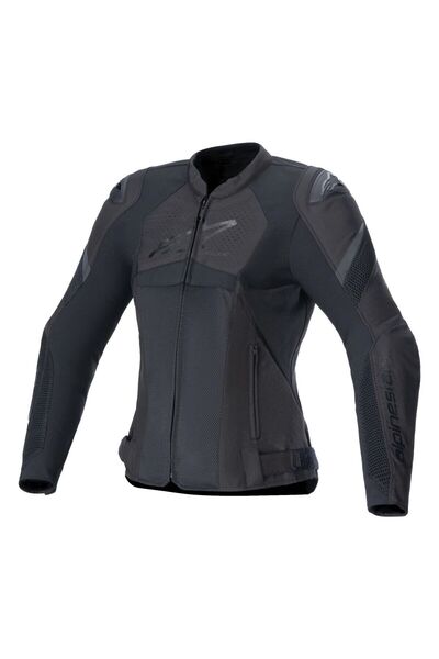 Alpinestars Stella T-GP Plus R V4 Airflow Korumalı Kadın Motosiklet Montu Siy...