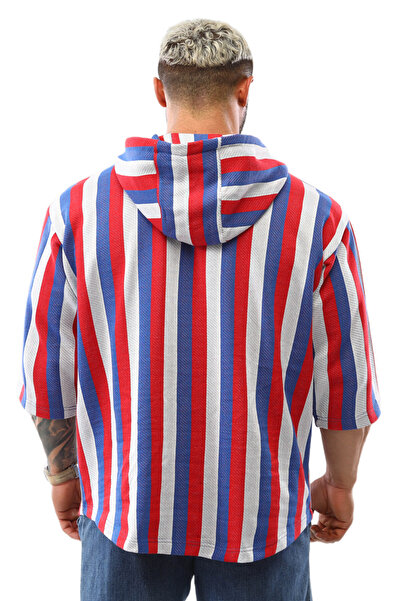 BGSM Erkek Oversize Kapşonlu Gym T-shirt 3329