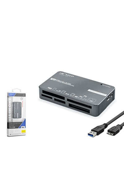 Genel Markalar iETOP C308 USB 3.2 Gen1 All in One Kart Okuyucu CF SD MicroSD ...