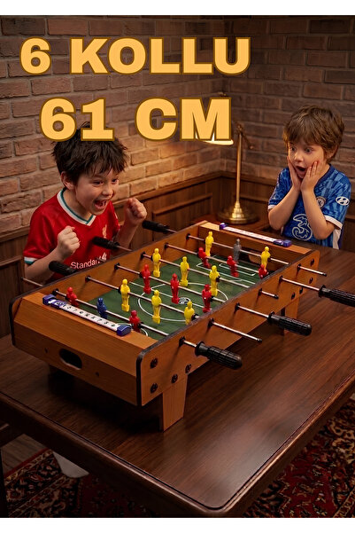 Boratila Toys 61 Cm Ahşap Mini Langırt Oyunu 2 Kişilik Oyun Seti Ahşap Demont...