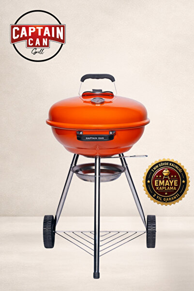 Captain Can Set&Go 47 Kömürlü Mangal I Kömürlü Barbekü (Turuncu)