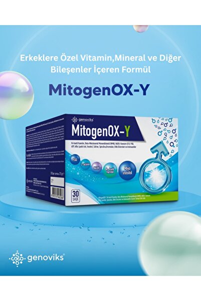 GENOVİKS BİYOTEKNOLOJİ mitogenOX-Y Vitamin, mineral, amino asit, bitkisel içe...